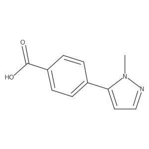 4-(2-Methyl-2H-pyrazol-3-yl)-benzoic acid结构式
