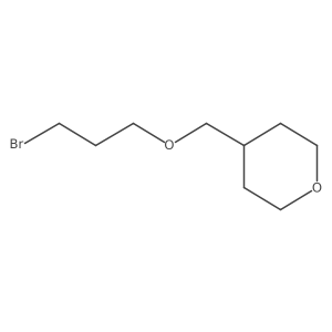 4-(3-Bromopropoxymethyl)oxane Structure