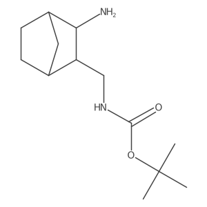 Tert-butyl N-{[(1R,2S,3R,4S)-3-aminobicyclo[2.2.1]heptan-2-YL]methyl}carbamate结构式