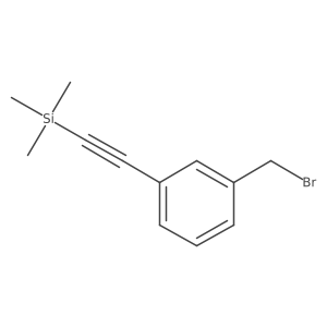 1-(Bromomethyl)-3-[2-(trimethylsilyl)ethynyl]benzene结构式