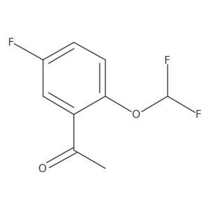 Ethanone, 1-[2-(difluoromethoxy)-5-fluorophenyl]- Structure