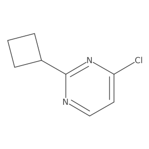 4-Chloro-2-(cyclobutyl)pyrimidine结构式
