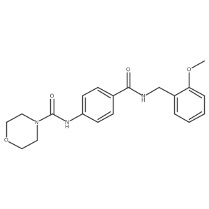 N-{4-[(2-methoxybenzyl)carbamoyl]phenyl}morpholine-4-carboxamide Structure
