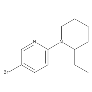 1-(5-Bromo-2-pyridinyl)-2-ethylpiperidine Structure