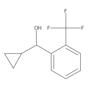 Cyclopropyl-[2-(trifluoromethyl)phenyl]methanol结构式