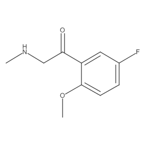 1-(5-Fluoro-2-methoxyphenyl)-2-(methylamino)ethan-1-one结构式