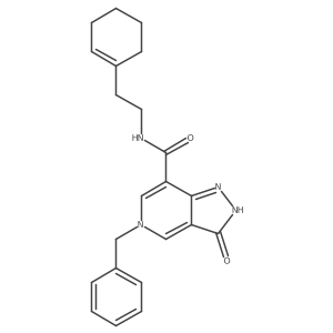 5-benzyl-N-(2-(cyclohex-1-en-1-yl)ethyl)-3-oxo-3,5-dihydro-2H-pyrazolo[4,3-c]pyridine-7-carboxamide Structure
