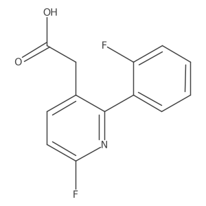 6-Fluoro-2-(2-fluorophenyl)-3-pyridineacetic acid Structure