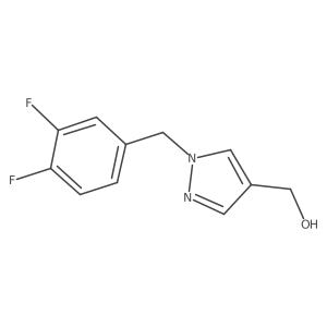 {1-[(3,4-Difluorophenyl)methyl]-1H-pyrazol-4-yl}methanol Structure