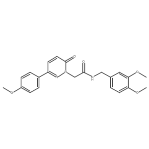 N-(3,4-dimethoxybenzyl)-2-[3-(4-methoxyphenyl)-6-oxopyridazin-1(6H)-yl]acetamide Structure