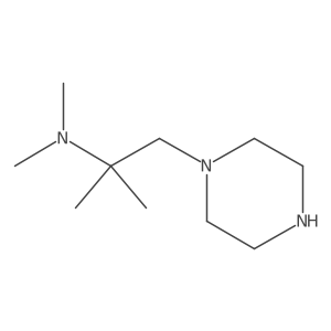 Dimethyl[2-methyl-1-(piperazin-1-yl)propan-2-yl]amine结构式