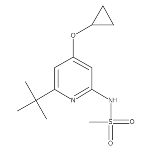 N-(6-Tert-butyl-4-cyclopropoxypyridin-2-YL)methanesulfonamide结构式