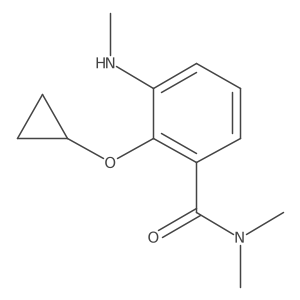 2-Cyclopropoxy-N,N-dimethyl-3-(methylamino)benzamide结构式