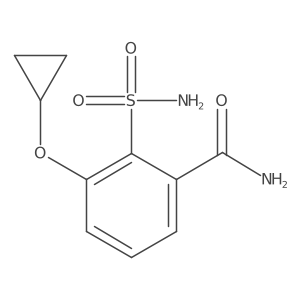3-Cyclopropoxy-2-sulfamoylbenzamide结构式