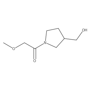 1-[3-(Hydroxymethyl)pyrrolidin-1-yl]-2-methoxyethan-1-one Structure