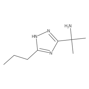 2-(3-propyl-1H-1,2,4-triazol-5-yl)propan-2-amine结构式