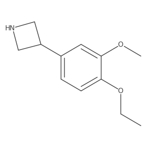 3-(4-Ethoxy-3-methoxyphenyl)azetidine结构式