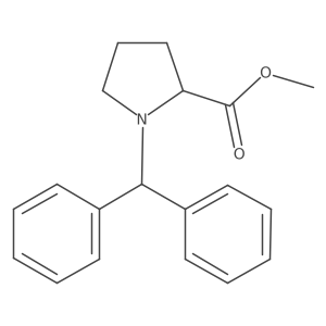 1-(Diphenylmethyl)-L-proline methyl ester结构式
