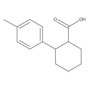 2-(4-Methylphenyl)cyclohexane-1-carboxylic acid结构式