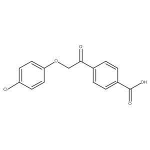 4-[2-(4-Chlorophenoxy)acetyl]benzoic acid结构式