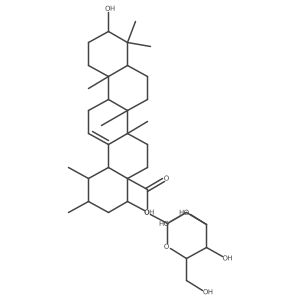 3beta,22alpha-dihydroxyurs-12-en-28-oic acid 28-O-beta-D-glucopyranoside结构式
