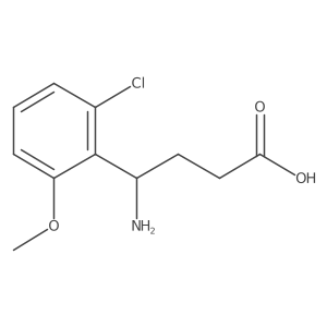 4-Amino-4-(2-chloro-6-methoxyphenyl)butanoic acid Structure