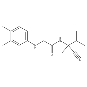 N-(1-cyano-1,2-dimethylpropyl)-2-[(3,4-dimethylphenyl)amino]acetamide Structure