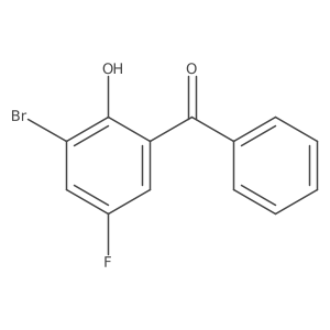 2-Benzoyl-6-bromo-4-fluorophenol结构式