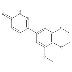6-(3,4,5-Trimethoxyphenyl)pyridazine-3-thiol结构式