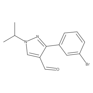 3-(3-Bromophenyl)-1-isopropyl-1H-pyrazole-4-carbaldehyde Structure