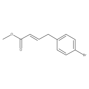 (E)-Methyl 4-(4-bromophenyl)but-2-enoate结构式