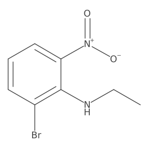 2-Bromo-n-ethyl-6-nitrobenzenamine Structure
