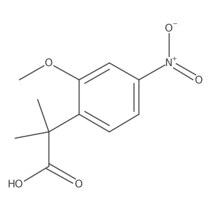 2-(2-Methoxy-4-nitrophenyl)-2-methylpropanoic acid Structure