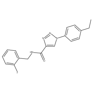 1-(4-ethylphenyl)-N-[(2-fluorophenyl)methyl]-1H-1,2,3-triazole-4-carboxamide Structure