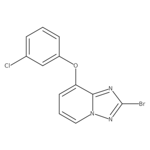 2-Bromo-8-(3-chlorophenoxy)-[1,2,4]triazolo[1,5-a]pyridine结构式