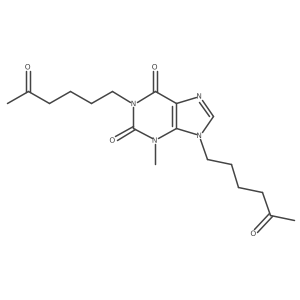 7-Desmethyl-9-(5-oxohexyl) Pentoxifylline结构式