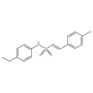 2-(4-chlorophenyl)-N-(6-methoxypyridin-3-yl)ethene-1-sulfonamide Structure