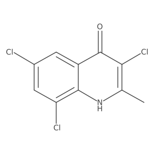 4-Hydroxy-2-methyl-3,6,8-trichloroquinoline Structure