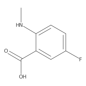 5-Fluoro-2-(methylamino)benzoic acid Structure