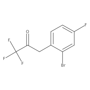 3-(2-Bromo-4-fluorophenyl)-1,1,1-trifluoropropan-2-one结构式