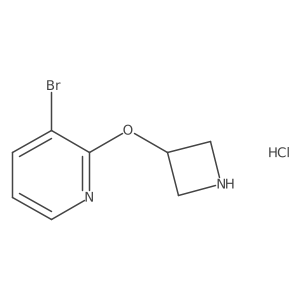 2-(Azetidin-3-yloxy)-3-bromopyridine hydrochloride结构式