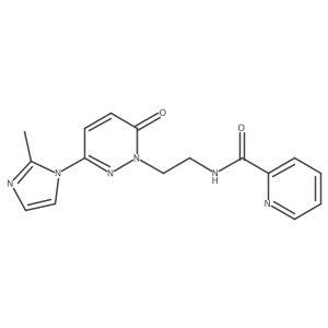 N-(2-(3-(2-methyl-1H-imidazol-1-yl)-6-oxopyridazin-1(6H)-yl)ethyl)picolinamide Structure