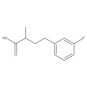 4-(3-Fluorophenyl)-2-methylbutanoic acid结构式