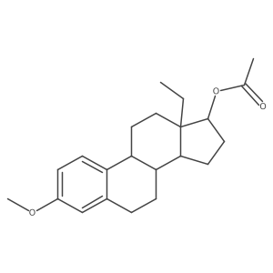 3-Methoxy-18-methyl-8alpha-estra-1,3,5(10)-trien-17beta-yl acetate Structure