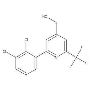 2-(2,3-Dichlorophenyl)-6-(trifluoromethyl)pyridine-4-methanol结构式
