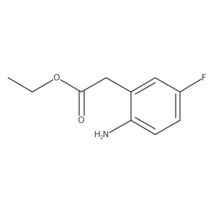 Ethyl 2-(2-amino-5-fluorophenyl)acetate结构式