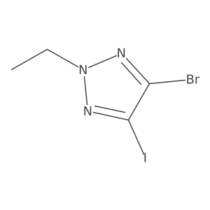 4-Bromo-2-ethyl-5-iodotriazole Structure
