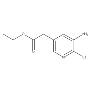 Ethyl (5-amino-6-chloropyridin-3-YL)acetate Structure