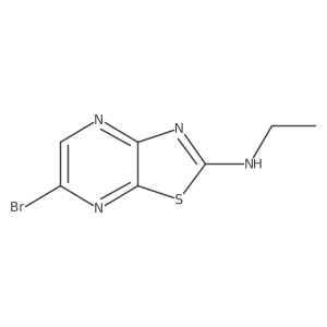 N-(6-bromo[1,3]thiazolo[4,5-b]pyrazin-2-yl)-N-ethylamine Structure