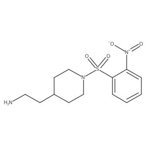 2-[1-(2-Nitrobenzenesulfonyl)piperidin-4-yl]ethan-1-amine Structure